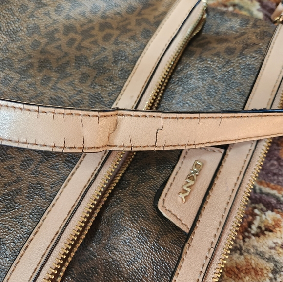 DKNY Brown and Tan Purse - Picture 4 of 5